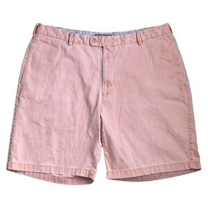 Peter Millar Winston Washed Twill Pima Cotton 9” Chino Shorts Lt Pink Men’s 38